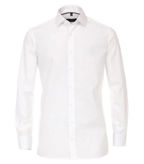 CASAMODA Langarmhemd Businesshemd Creme/Weiß
