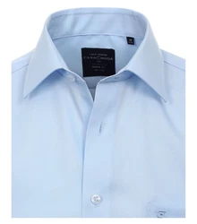 CASAMODA Kurzarmhemd Modern Fit 1/2 NOS Hellblau/Blau