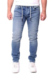 Stretch-Jeans Jeans Herren Slim Fit - Sweathose in Jeansoptik l Stretch Denim Stretch Sweatjeans Hose Slim Fit