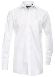 CASAMODA Businesshemd Herren Hemd extra langer Arm Langarm Hemd uni regular fit weiß (41)