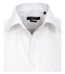 CASAMODA Businesshemd Herren Hemd extra langer Arm Langarm Hemd uni regular fit weiß (41)