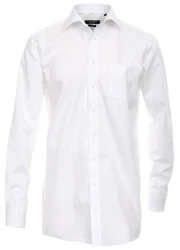 CASAMODA Businesshemd Herren Hemd extra langer Arm Langarm Hemd uni regular fit weiß (41)