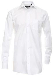 Businesshemd Herren Hemd extra langer Arm 72cm Langarm Hemd uni regular fit, wei HL21, 41