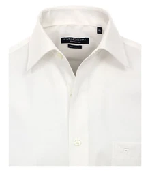 CASAMODA Businesshemd Herren Hemd extra langer Arm Langarm Hemd uni regular fit creme (HL23)