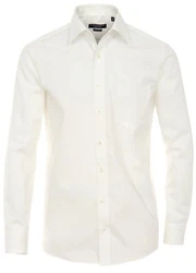 CASAMODA Businesshemd Herren Hemd extra langer Arm Langarm Hemd uni regular fit creme (HL23)