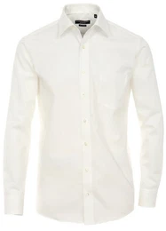 Businesshemd Herren Hemd extra langer Arm 72cm Langarm Hemd uni regular fit, creme HL23, 44