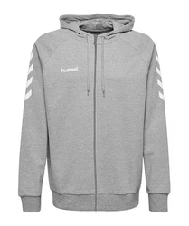 hummel Sweatjacke Cotton Kapuzenjacke (F8571) grau (F8571)