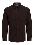 Jack & Jones Langarmhemd Cord Flanell Hemd Shacket JJECLASSIC (4296) Weinrot