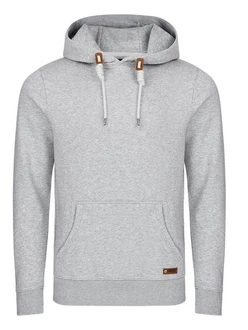 riverso Herren Kapuzenpullover RIVLuca Hoodie Sweatshirt Pullover Kapuze Kängurutaschen Regular Fit Grau/Hellgrau