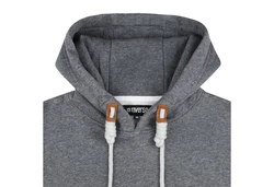 riverso Herren Kapuzenpullover RIVLuca Hoodie Sweatshirt Pullover Kapuze Kängurutaschen Regular Fit Dunkelgrau/Grau/Hellgrau