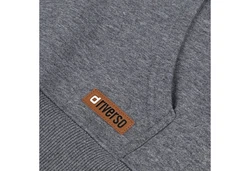 riverso Herren Kapuzenpullover RIVLuca Hoodie Sweatshirt Pullover Kapuze Kängurutaschen Regular Fit Dunkelgrau/Grau/Hellgrau
