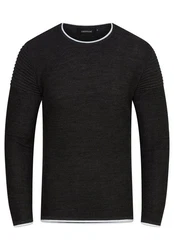 CARISMA Strickpullover CRFLORO Schwarz/Dunkelgrau