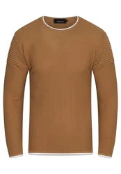 CARISMA Strickpullover CRFLORO Braun/Khaki/Beige