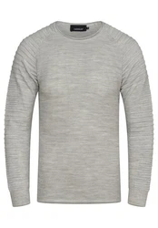 CARISMA Strickpullover CRHAMAR Grau/Hellgrau/Silber
