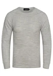CARISMA Strickpullover CRHAMAR Grau/Hellgrau/Silber