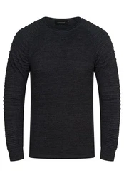 CARISMA Strickpullover CRHAMAR Dunkelgrau/Schwarz/Dunkelblau/Grau