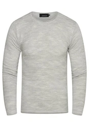CARISMA Strickpullover CRHORTEN Grau/Hellgrau/Silber/Khaki
