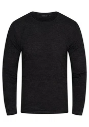CARISMA Strickpullover CRHORTEN Schwarz/Dunkelgrau