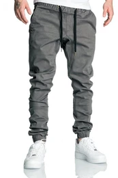 Chinohose RICK Herren Basic Jogger Hose Chino mit Kontrast