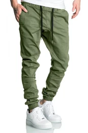 Chinohose RICK Herren Basic Jogger Hose Chino mit Kontrast