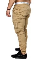 REPUBLIX Herren Basic Kapuzenpullover Sweatjacke Pullover Hoodie Sweatshirt (R-0049) Khaki/Braun/Beige