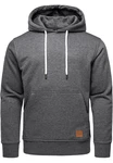 REPUBLIX Sweatshirt GRIFFIN Herren Basic Hoodie Dunkelgrau/Hellgrau/Grau