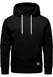 REPUBLIX Sweatshirt GRIFFIN Herren Basic Hoodie Schwarz