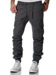 REPUBLIX Cargohose JIM Herren Jogger Chino Hose Jeans Khaki/Grau