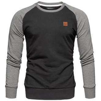REPUBLIX Sweatshirt ADAM Herren Pullover Dunkelgrau/Grau