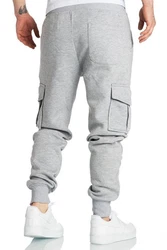 REPUBLIX Cargohose JOHN Herren Sweatpants Jogginghose Trainingshose Grau/Hellgrau