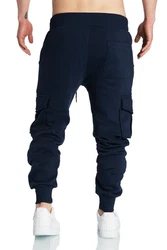 REPUBLIX Cargohose JOHN Herren Sweatpants Jogginghose Trainingshose Dunkelblau/Blau