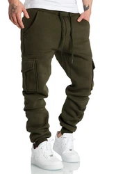 REPUBLIX Cargohose JOHN Herren Sweatpants Jogginghose Trainingshose Dunkelgrün/Khaki/Grün