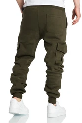 REPUBLIX Cargohose JOHN Herren Sweatpants Jogginghose Trainingshose Dunkelgrün/Khaki/Grün