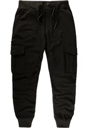 REPUBLIX Cargohose JOHN Herren Sweatpants Jogginghose Trainingshose Schwarz/Dunkelblau/Blau/Khaki