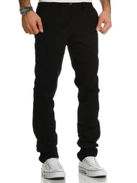 Chinohose ANDREW Herren Jeans Hose im Regular Slim-Fit Schnitt