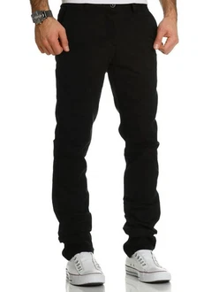 REPUBLIX Chinohose Regular Slim-Fit ANDREW (Jeans Hose) Schwarz/Khaki