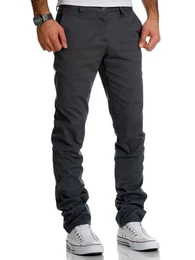 Chinohose Herren Regular Slim Hose Jeans Chino