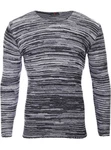 Reslad Strickpullover Herren-Pullover Slim Fit Rundhalspullover Dunkelblau/Grau/Dunkelgrau/Schwarz