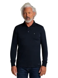 CARLO COLUCCI Poloshirt Corneanu Dunkelblau/Blau
