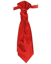 Paul Malone Anzugweste Herren Hochzeitsweste mit Plastron Set schwarz/rot (V24)