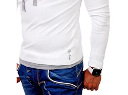 Reslad Sweatshirt RS-1003 Kapuzensweatshirt Weiß/Creme/Grau/Khaki/Dunkelblau
