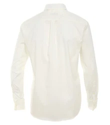 CASAMODA Smokinghemd Festliches Hochzeitshemd Herren Hemd Langarm Kläppchenkragen uni Umschlagmanschette regular fit (HL) creme (HL32)