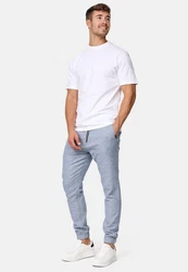 Indicode Leinenhose Blnda Grau/Hellblau/Blau/Hellgrau