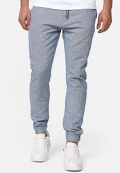 Indicode Leinenhose Blnda Grau/Hellblau/Blau/Hellgrau