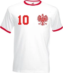 Youth Designz T-Shirt Fußball Trikot Look Braun/Rosa/Rot/Creme/Weiß/Dunkelrot