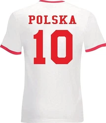 Youth Designz T-Shirt Fußball Trikot Look Braun/Rosa/Rot/Creme/Weiß/Dunkelrot