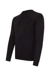 Cocain Underwear Strickpullover Langarm  Schwarz/Braun