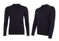 Cocain Underwear Strickpullover Langarm  Dunkelblau/Lila/Schwarz