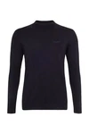 Cocain Underwear Strickpullover Langarm  Dunkelblau/Lila/Schwarz