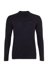 Cocain Underwear Strickpullover Langarm  Dunkelblau/Lila/Schwarz
